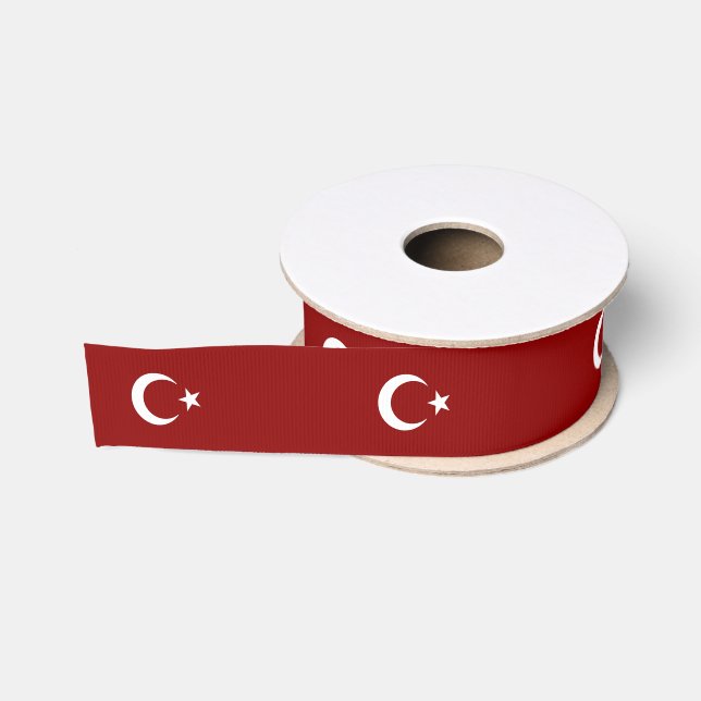 Ruban Gros-grain Drapeau turc        (Bobine)