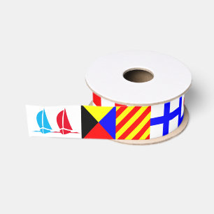 Ruban Gros-grain Drapeaux nautiques internationaux N (novembre) - Z