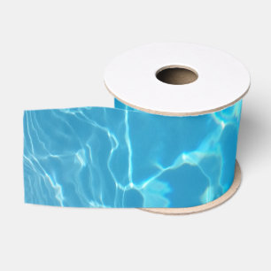 Ruban Gros-grain Eau de piscine bleu ciel cristallin