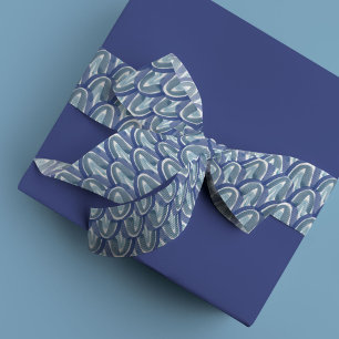 Ruban Gros-grain Echelle aquarelle en bleu