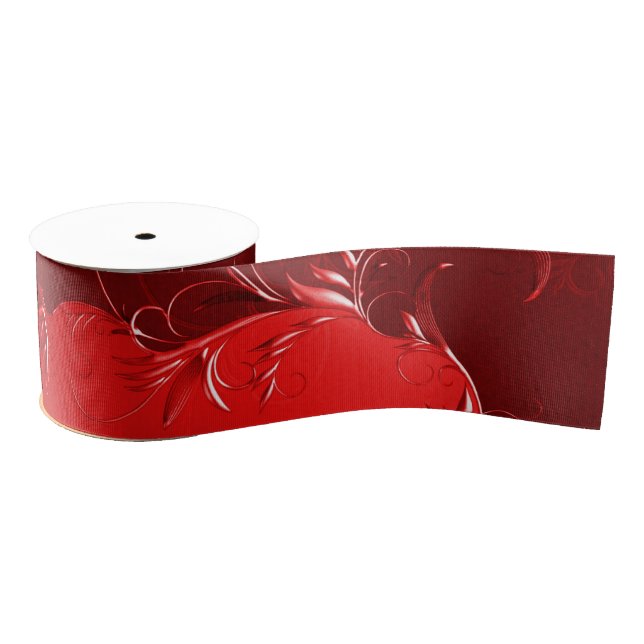 Ruban Gros-grain Élégant Mariage rouge (Bobine)