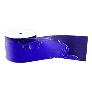 Ruban Gros-grain Élégant Mariage Royal Blue