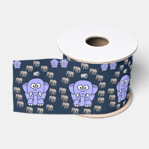 Ruban Gros-grain éléphants décoratifs en ruban