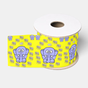 Ruban Gros-grain éléphants décoratifs en ruban