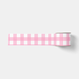 Ruban Gros-grain Ensemble de papier cadeau à carreaux et à pois ros