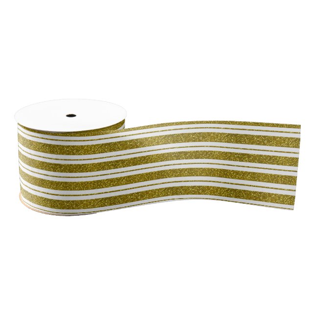 Ruban Gros-grain Faux Gold Parties scintillant (Bobine)