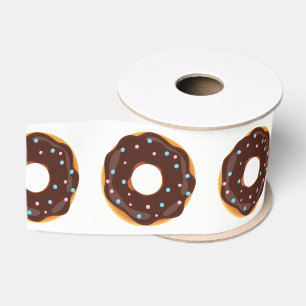 Ruban Gros-grain Fête d'anniversaire sur le thème du Donut