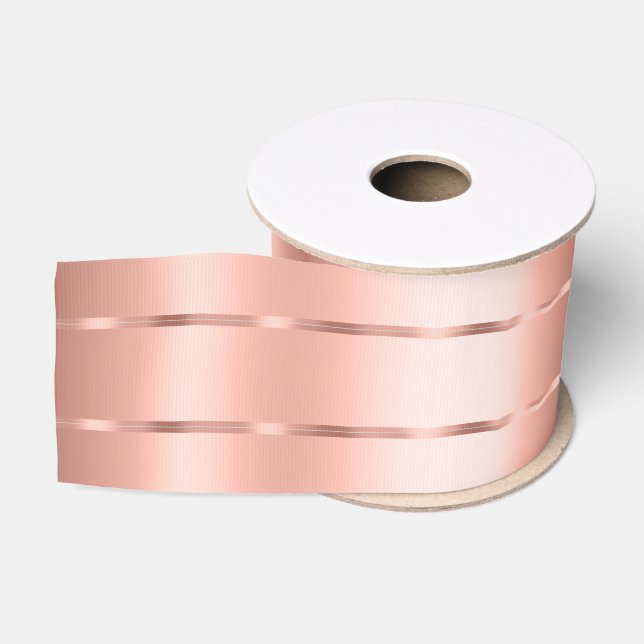 Ruban Gros-grain Fête des mariées rose Gold Ribbon Bow (Bobine)