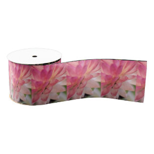 Ruban Gros-grain Fleur rose pâle