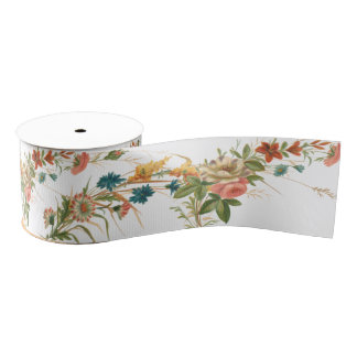 Ruban Gros-grain Fleur sauvage