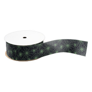 Ruban Gros-grain Halloween Webs Grosgrain Ribbon