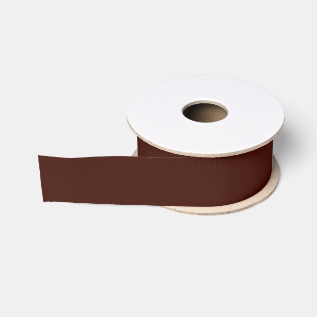 Ruban Gros-grain Haricot noir (couleur solide) (Bobine)