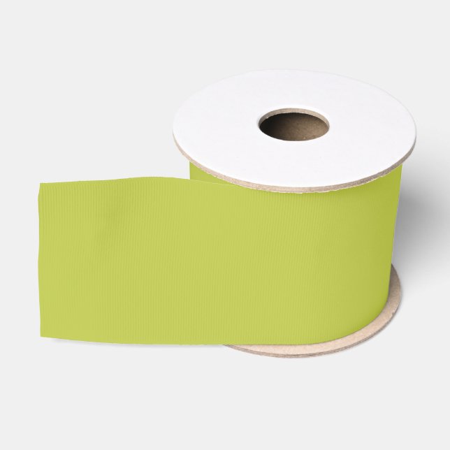Ruban Gros-grain Herbe citron vert clair de couleur solide (Bobine)