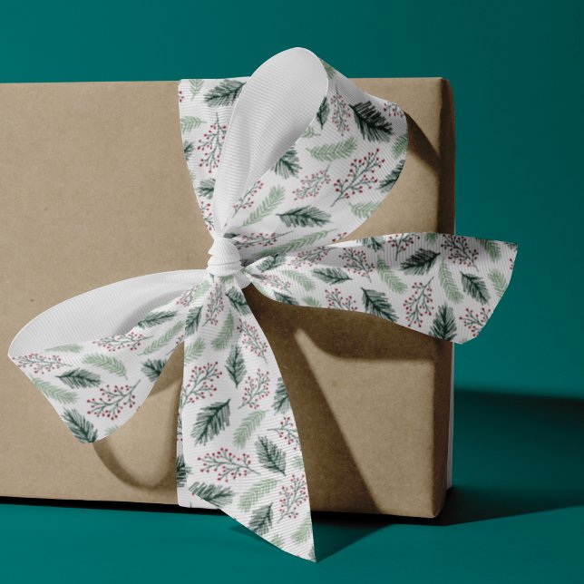 Ruban Gros-grain Holly et Pine | Motif (Créateur téléchargé)