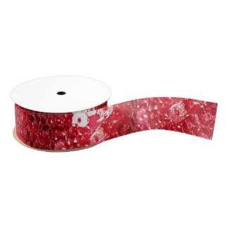 Ruban Gros-grain Image de faux sequins rouges