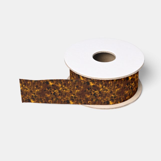 Ruban Gros-grain Impression Tortoise Brown (Bobine)