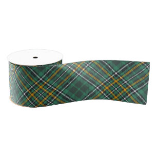 Ruban Gros-grain Irlandais National Tartan Plaid Motif
