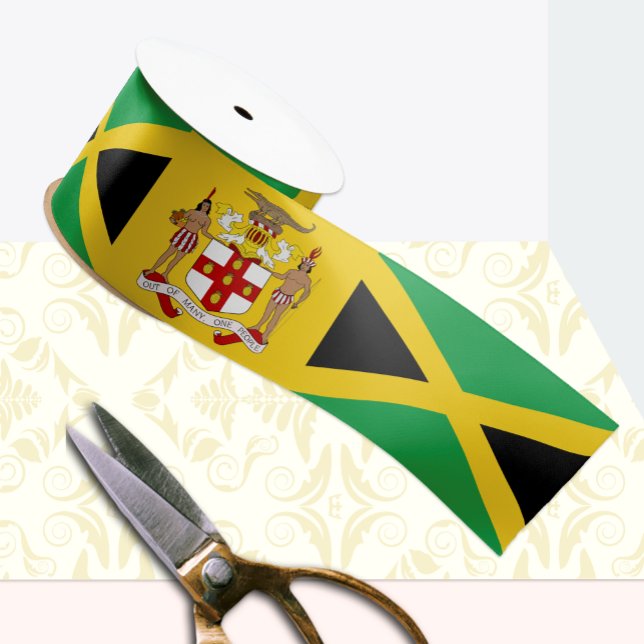 Ruban Gros-grain Jamaïque Ruban, Emblème, patriotique, drapeau jama (Créateur téléchargé)