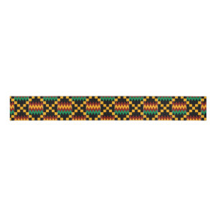 Ruban Gros-grain Jaune, Vert, Rouge, Noir Kente