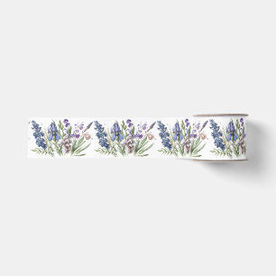Ruban Gros-grain Jolies fleurs violettes