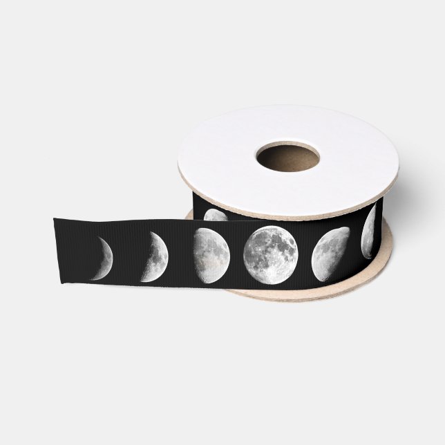 Ruban Gros-grain La lune fraîche met le ruban en phase (Bobine)