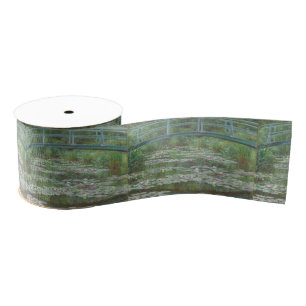 Ruban Gros-grain La passerelle japonaise de Claude Monet