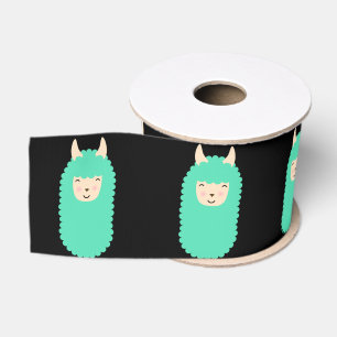 Ruban Gros-grain Lama heureux Emojis