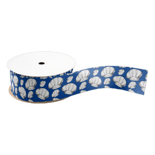 Ruban Gros-grain Le chef Baker et Cook White Casquettes Patterned