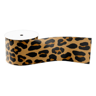 Ruban Gros-grain Leopard
