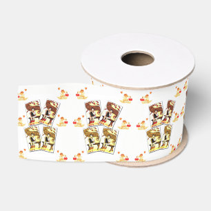 Ruban Gros-grain les valentines aiment le ruban