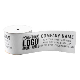 Ruban Gros-grain Logo d'entreprise personnalisé Entreprise Cool mod