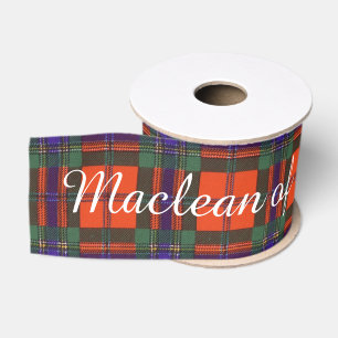 Ruban Gros-grain Maclean de tartan d'écossais de plaid de Duart