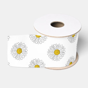 Ruban Gros-grain Main Fleur marguerite