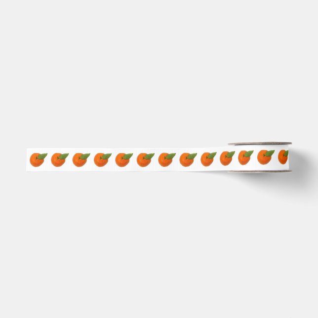Ruban Gros-grain Mandarin avec ruban de grosseur de feuilles vertes (Devant)