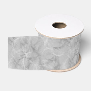 Ruban Gros-grain Marble swirl print - soft grey