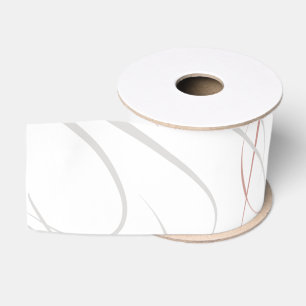 Ruban Gros-grain Mariage Rose doux rose et gris