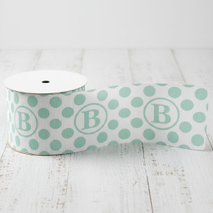 Ruban Gros-grain Mignons points de menthe pour enfants