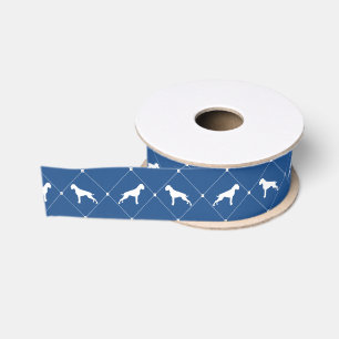 Ruban Gros-grain Motif chien de boxe