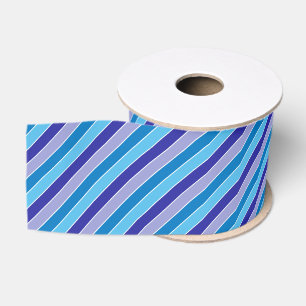 Ruban Gros-grain Motif classique bleu violet  de pyjama
