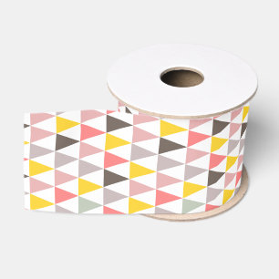 Ruban Gros-grain motif coloré de triangle