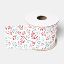 Motif de Noël élégant rouge et argent