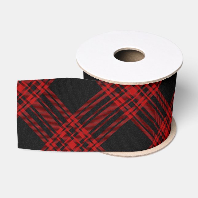 Ruban Gros-grain Motif écossais de Plaid de Menzies (Bobine)
