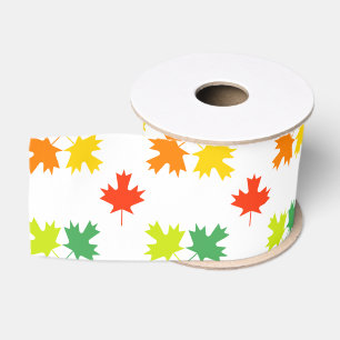 Ruban Gros-grain Motif feuille