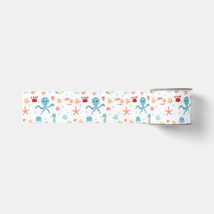 Ruban Gros-grain Motif Sea World