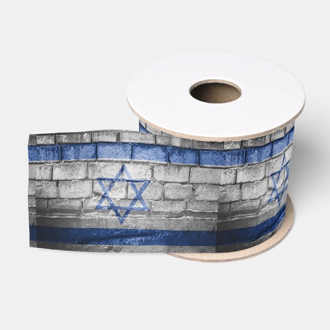Ruban Gros-grain Mur du drapeau israélien (Bobine)