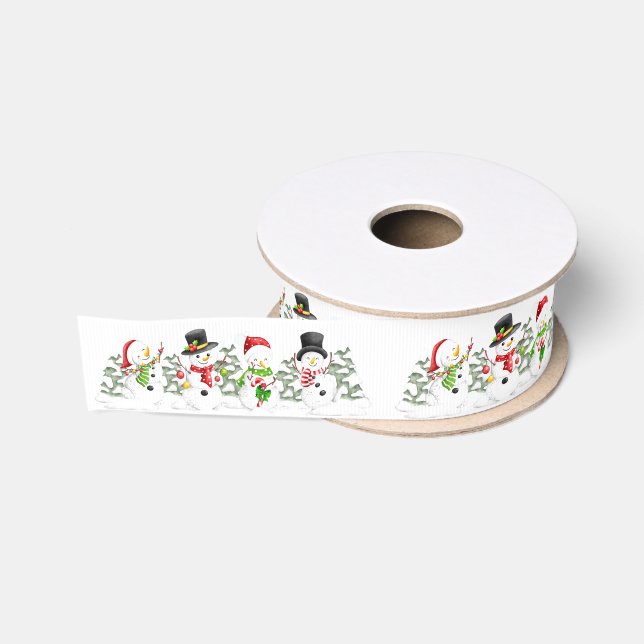Ruban Gros-grain Noël Grosgrain Ribbon (Bobine)