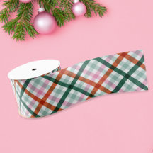 Noël Moderne Plat Rose Vert Rouge