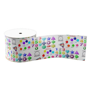 Ruban Gros-grain numéros d'enfants en ruban décoratif
