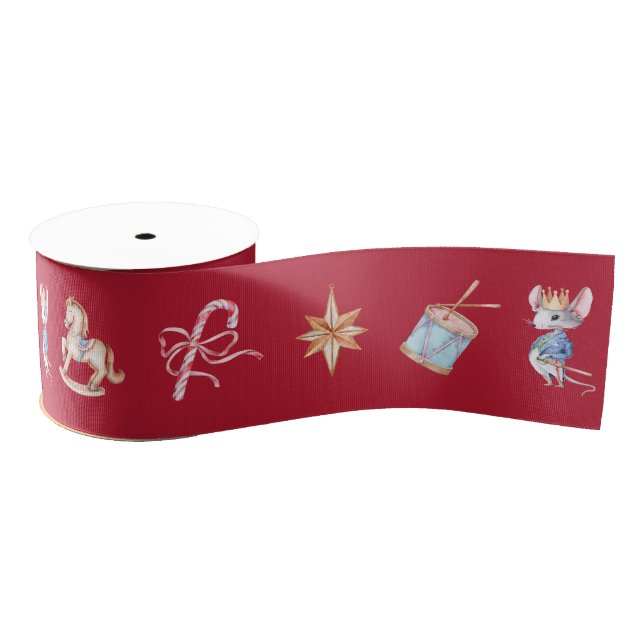 Ruban Gros-grain Nutcracker Christmas Ribbon (Bobine)