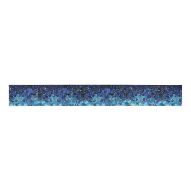 Ruban Gros-grain Ombre bleu (Devant)